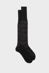 CALZA DIVINA COMMEDIA. 100% COTONE, BLACK.
