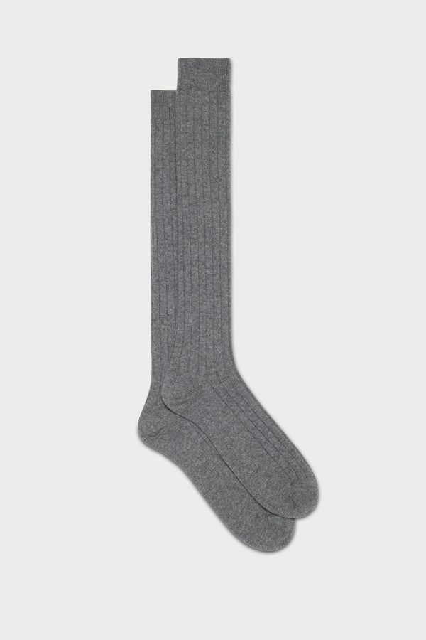 SOCKS CAMPIDOGLIO. 100% CASHMERE, GREY