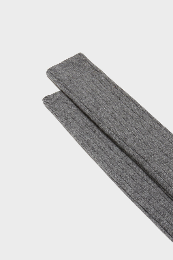 SOCKS CAMPIDOGLIO. 100% CASHMERE, GREY