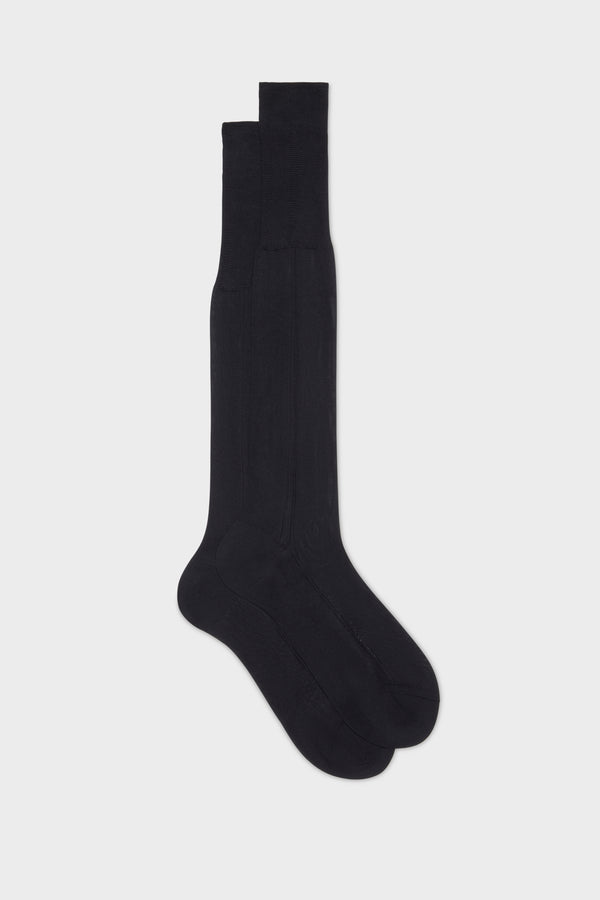 SOCKS CELIO. 100% SILK, NAVY