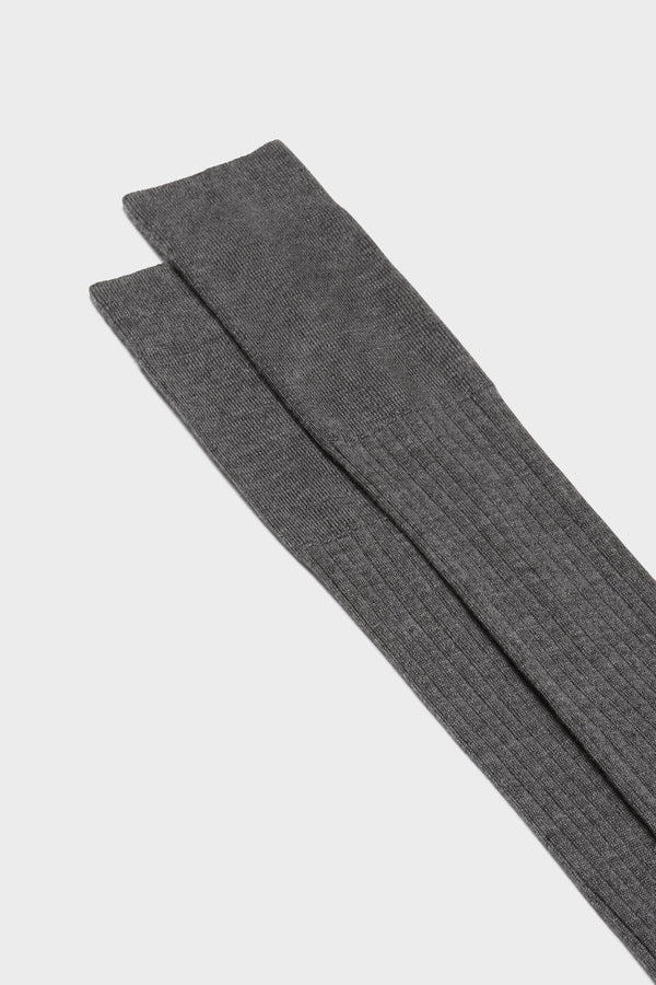 CALZA QUIRINALE. 70% CASHMERE 30% SETA, GREY.