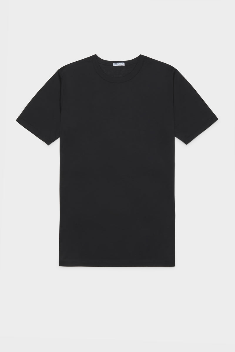 T-SHIRT, V NECK. 100% COTTON, SHORT SLEEVE, BLACK.