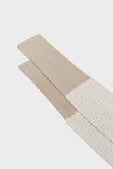 CALZA LEO. 100% COTONE, PIED DE POULE, PEARLGREY-WHITE.