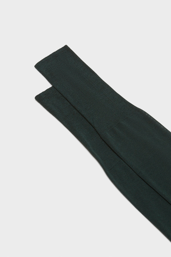 SOCKS LORENZO, 100% COTTON,  SOLID COLOR, FOREST GREEN.