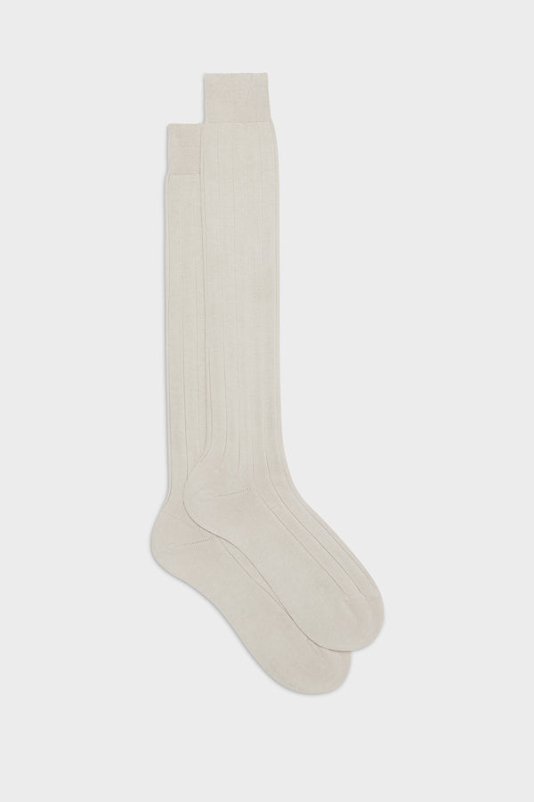 SOCKS MASSIMO, 100% PIMA COTTON, SOLID COLOR, PEARL GREY.