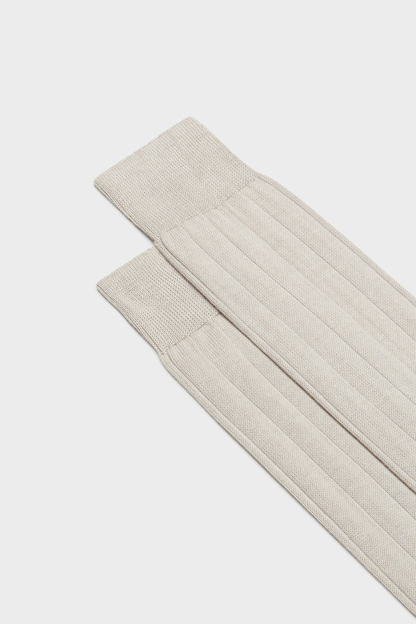 SOCKS MASSIMO, 100% PIMA COTTON, SOLID COLOR, PEARL GREY.